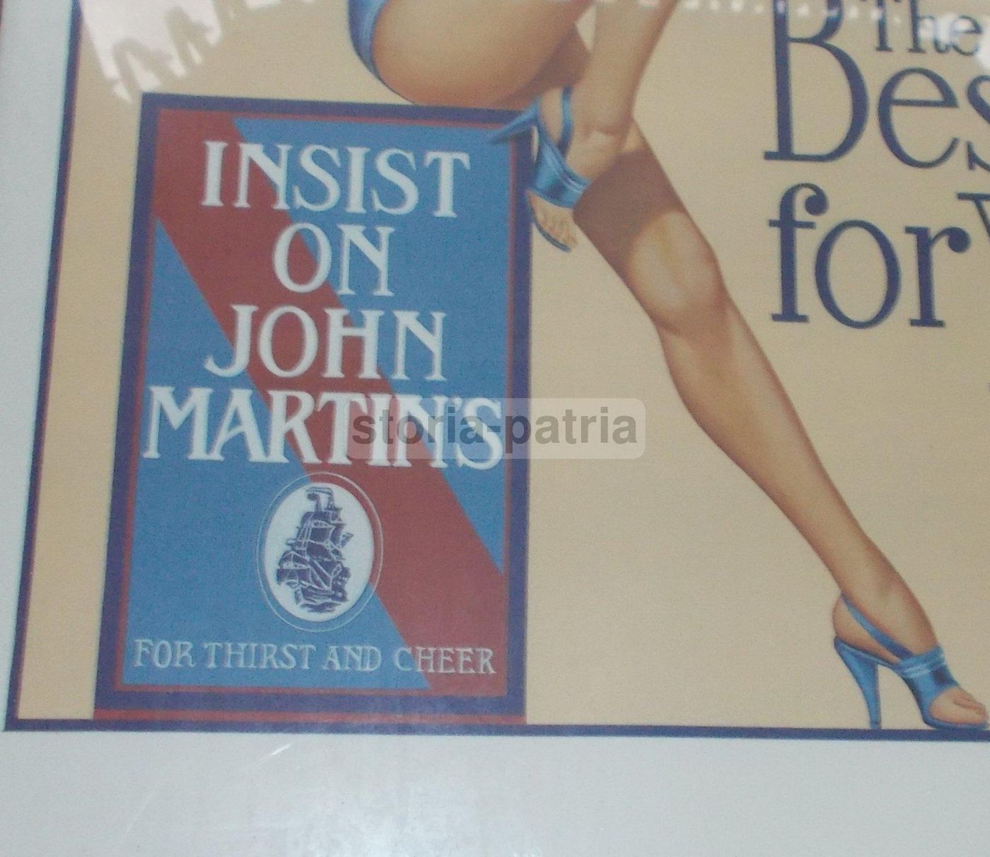 Manifesto Pubblicitario John Martin'S Birra, Illustrazione Riboli