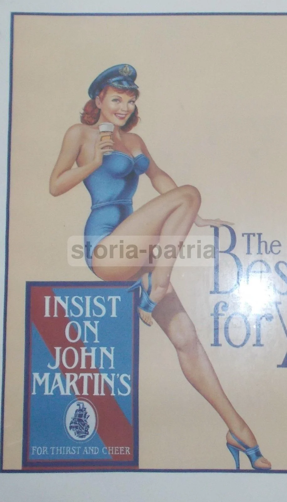 Advertising Poster, John Martin's Beer, Illustration by Riboli