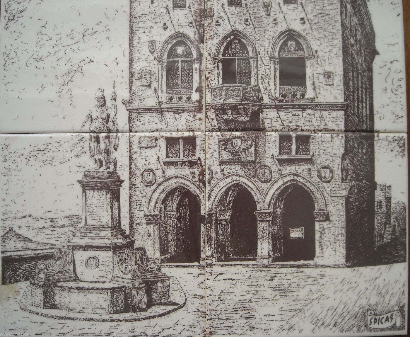 Pannello Ceramico Repubblica Di San Marino, Spica, 1967