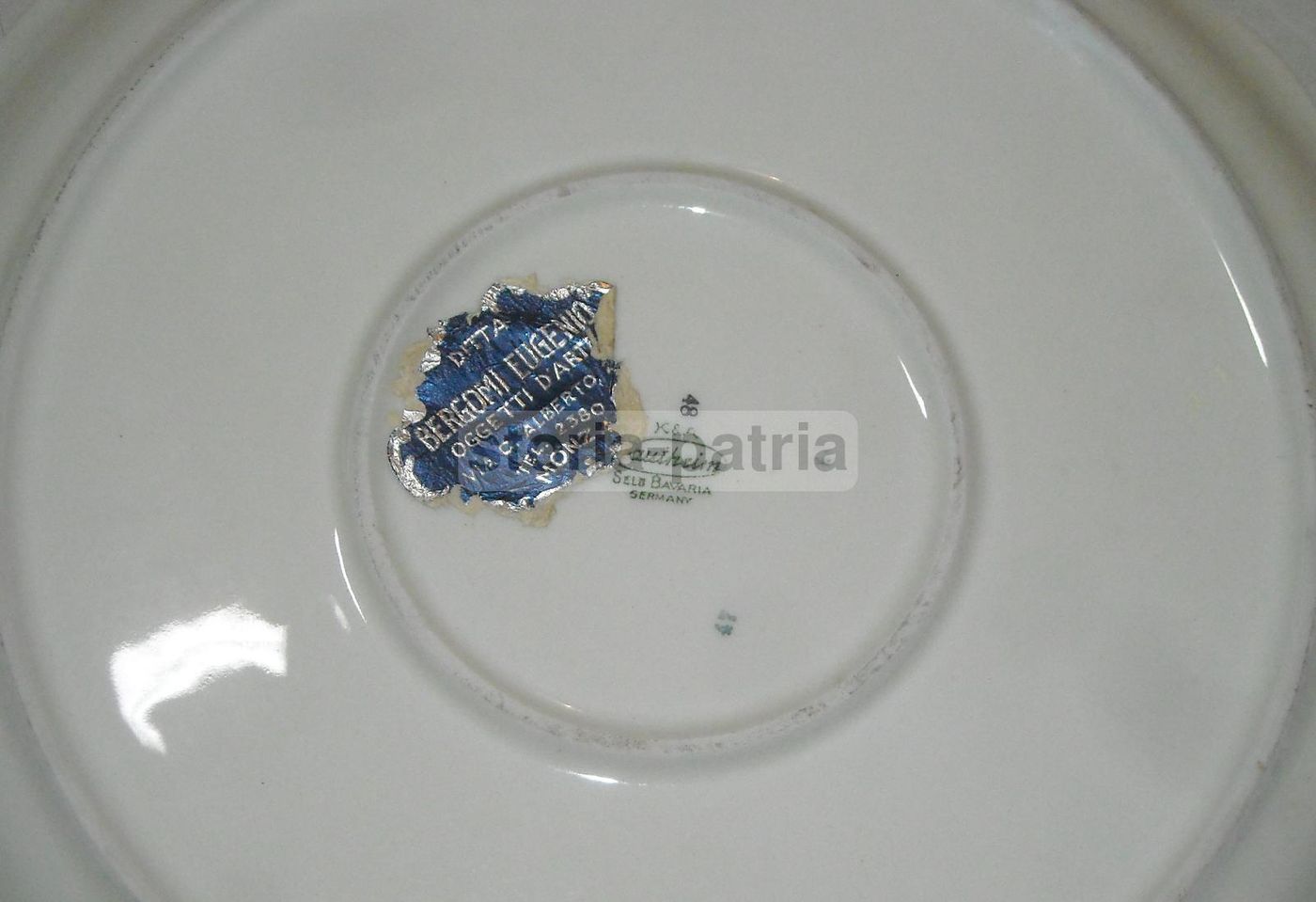 Piatto In Porcellana Krautheim Selb Bavaria Con Decori Floreali