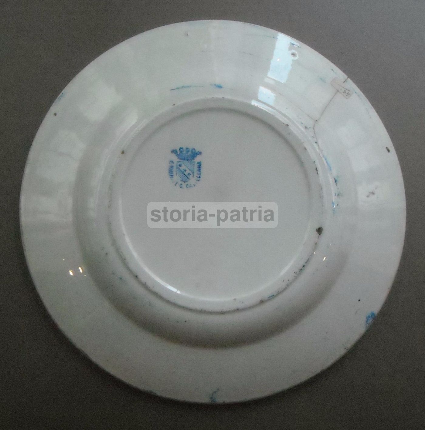 Piatto Decorativo In Ceramica Floreale Policroma Liberty, Anni '20