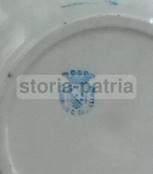 Piatto Decorativo In Ceramica Floreale Policroma Liberty, Anni '20