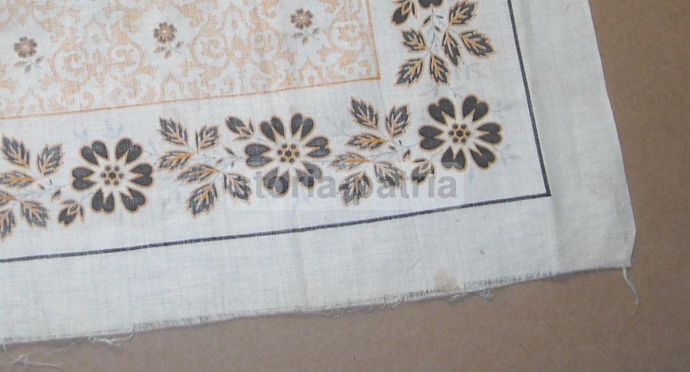 Tessuto d'Epoca Leitenberger Cosmonos Decorativo Floreale Anni '40