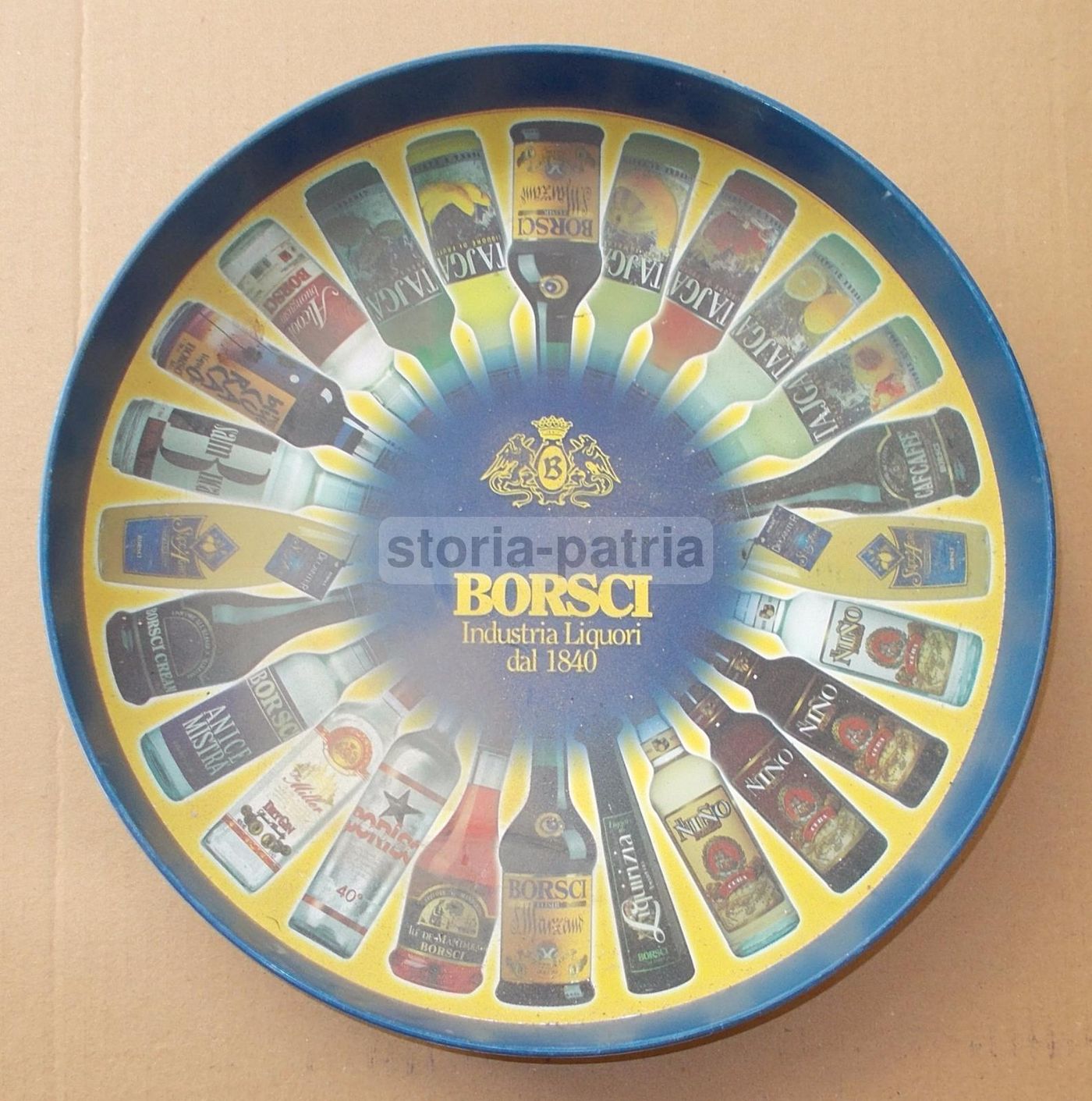 Vassoio Pubblicitario Borsci Liquori Tajga Anni '90 Vintage