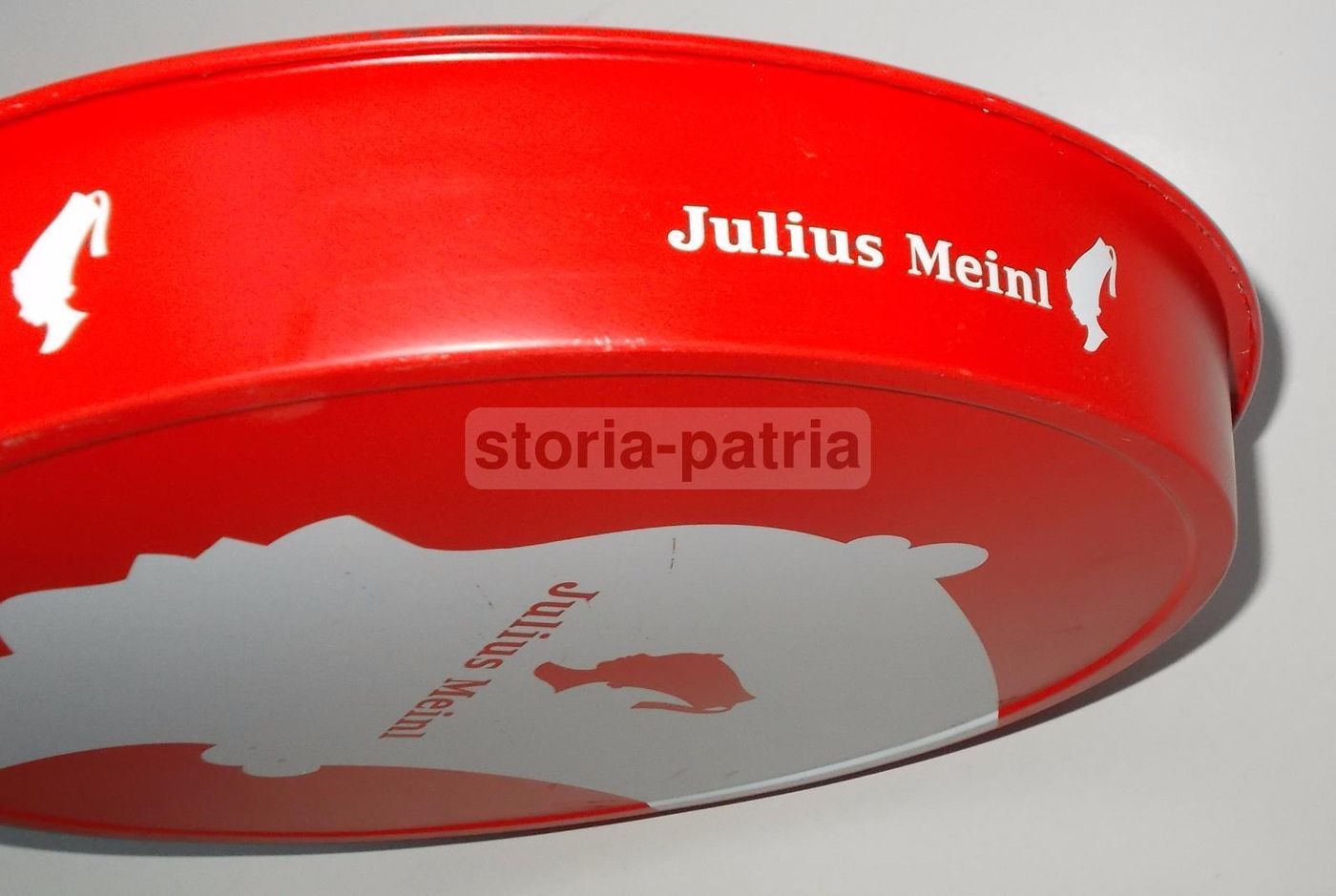 Vassoio Pubblicitario Julius Meinl Caffè Bianco Rosso 35 Cm