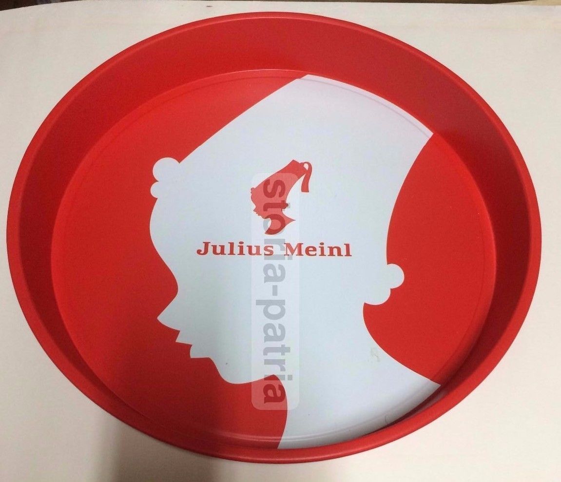 Vassoio Pubblicitario Julius Meinl Caffè Bianco Rosso 35 Cm
