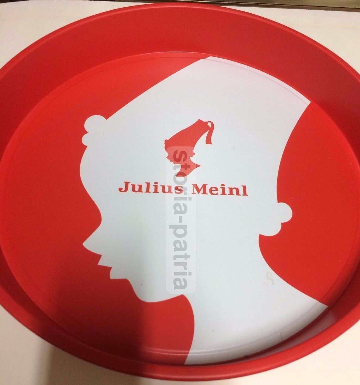Vassoio Pubblicitario Julius Meinl Caffè Bianco Rosso 35 Cm