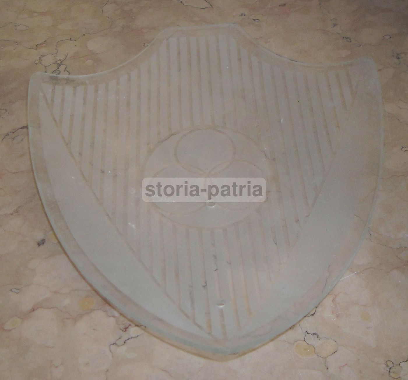 Coppa Paralume In Vetro Decorato, Anni '30 '60
