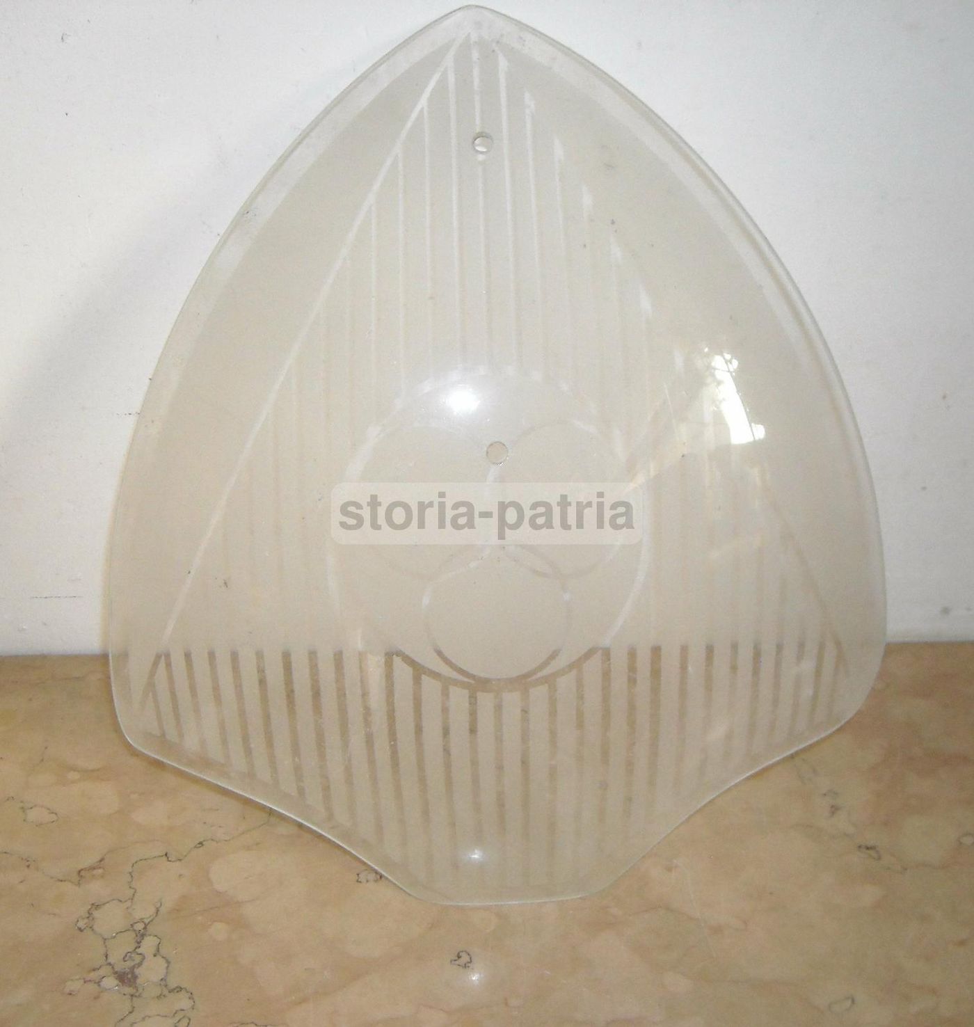 Coppa Paralume In Vetro Decorato, Anni '30 '60