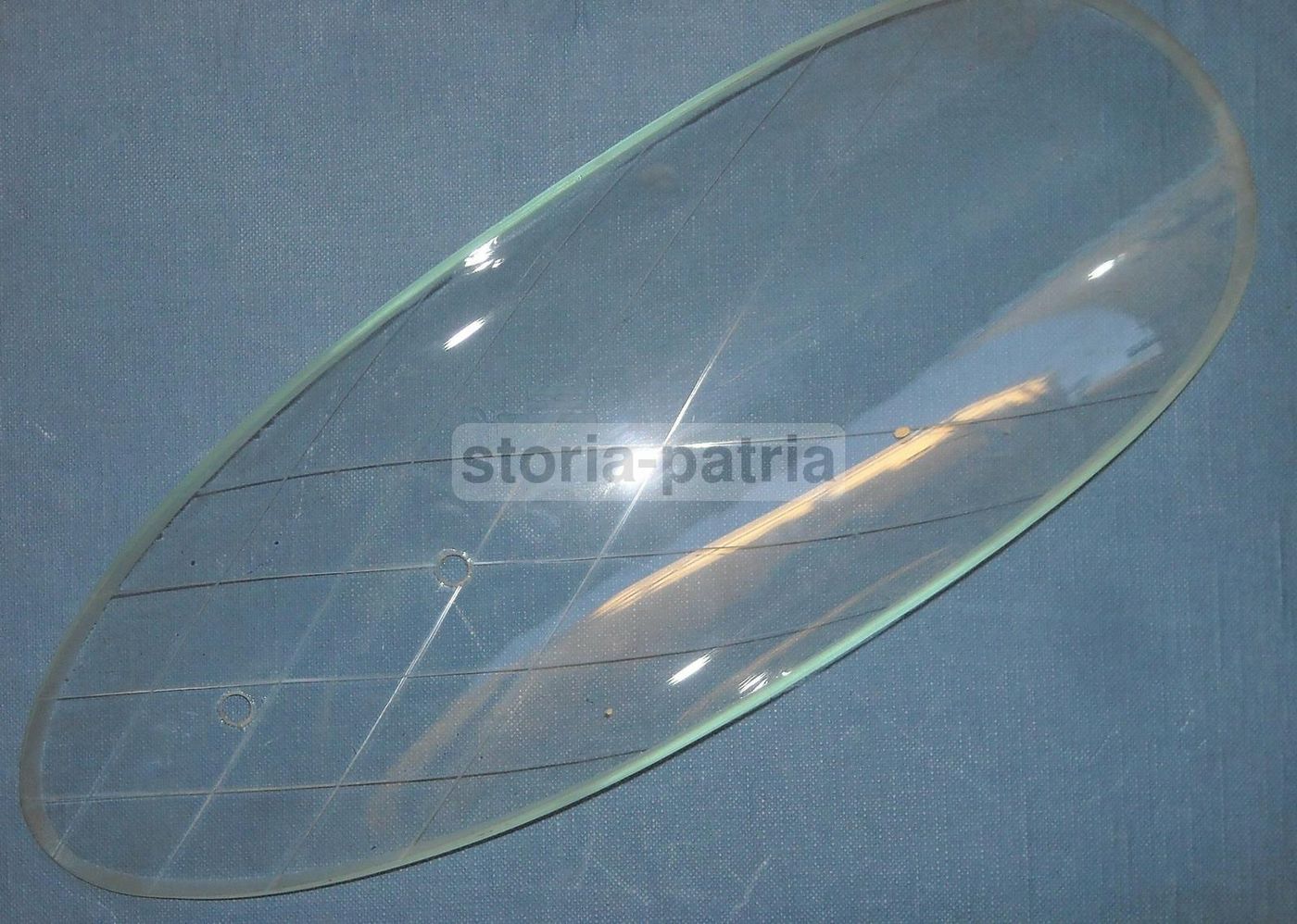 Coppa Vetro Per Lampada Decorata Vintage Anni '30 '60