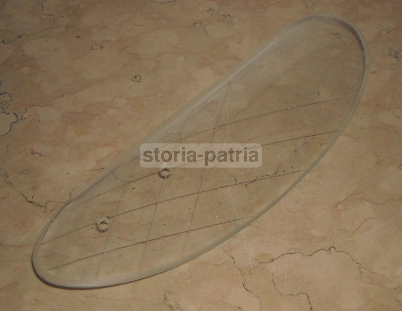 Coppa Vetro Per Lampada Decorata Vintage Anni '30 '60