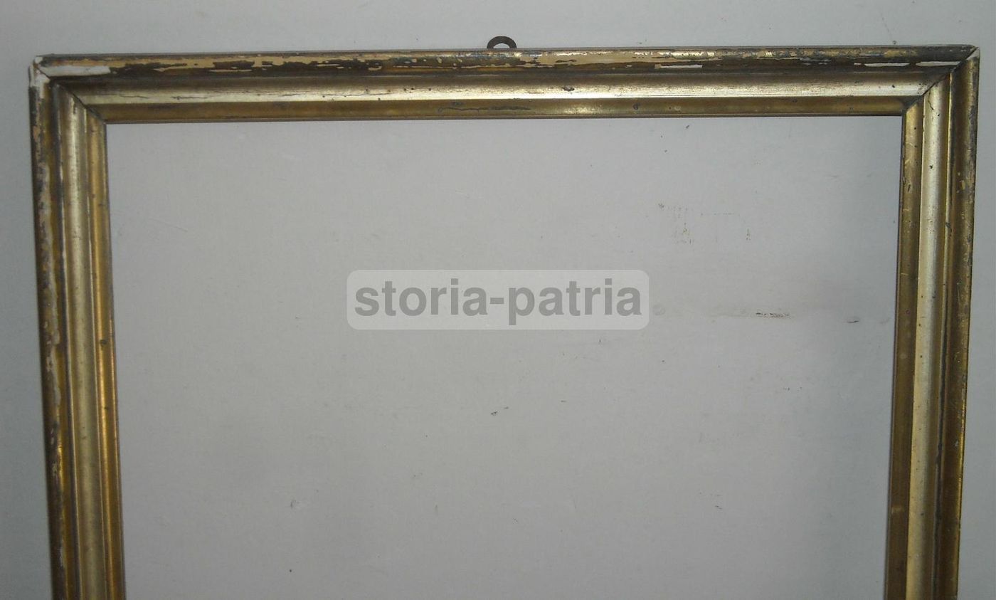 Cornice Antica Dorata (fine XIX   Inizio XX Secolo) In Legno, 43x30 Cm