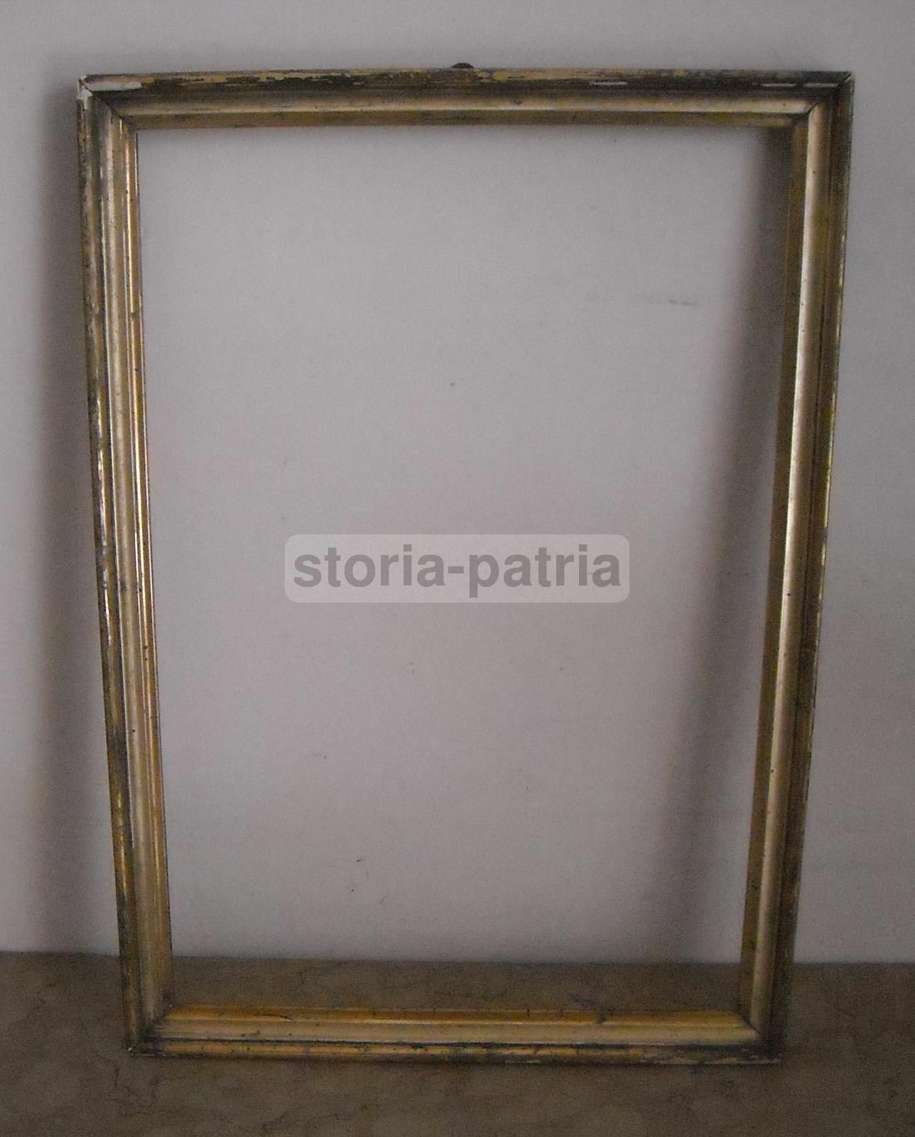 Cornice Antica Dorata (fine XIX   Inizio XX Secolo) In Legno, 43x30 Cm