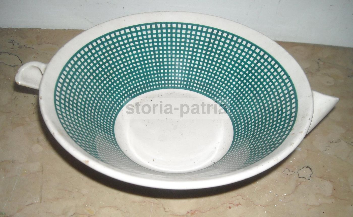 Ceramica Pucci Umbertide, Anni '50, Scodella Decorativa Verde