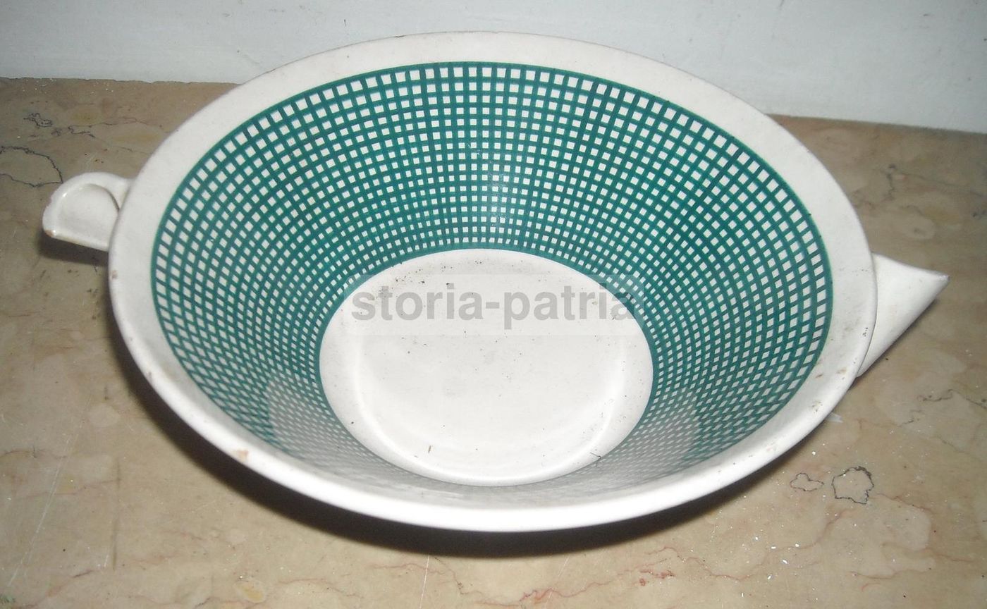 Ceramica Pucci Umbertide, Anni '50, Scodella Decorativa Verde