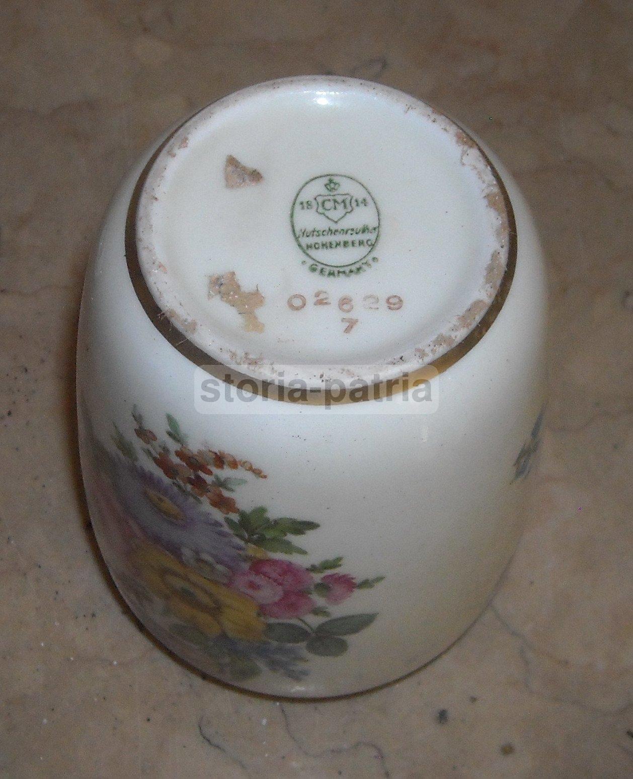 Porcellana Hutschenreuther Hohenberg Con Decori Floreali, Germania