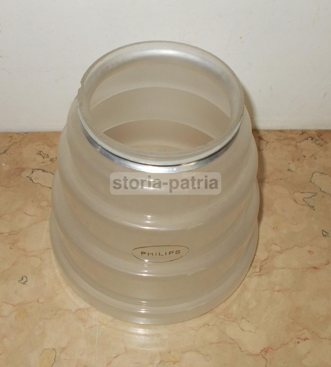 Lampadario Vintage Philips Anni '50 Con Vetri Attribuibili A Louis Kalff