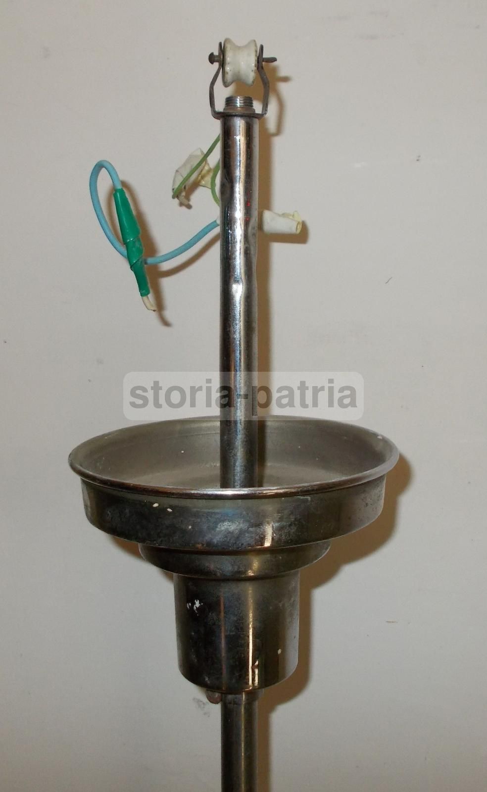Lampadario Vintage Philips Anni '50 Con Vetri Attribuibili A Louis Kalff