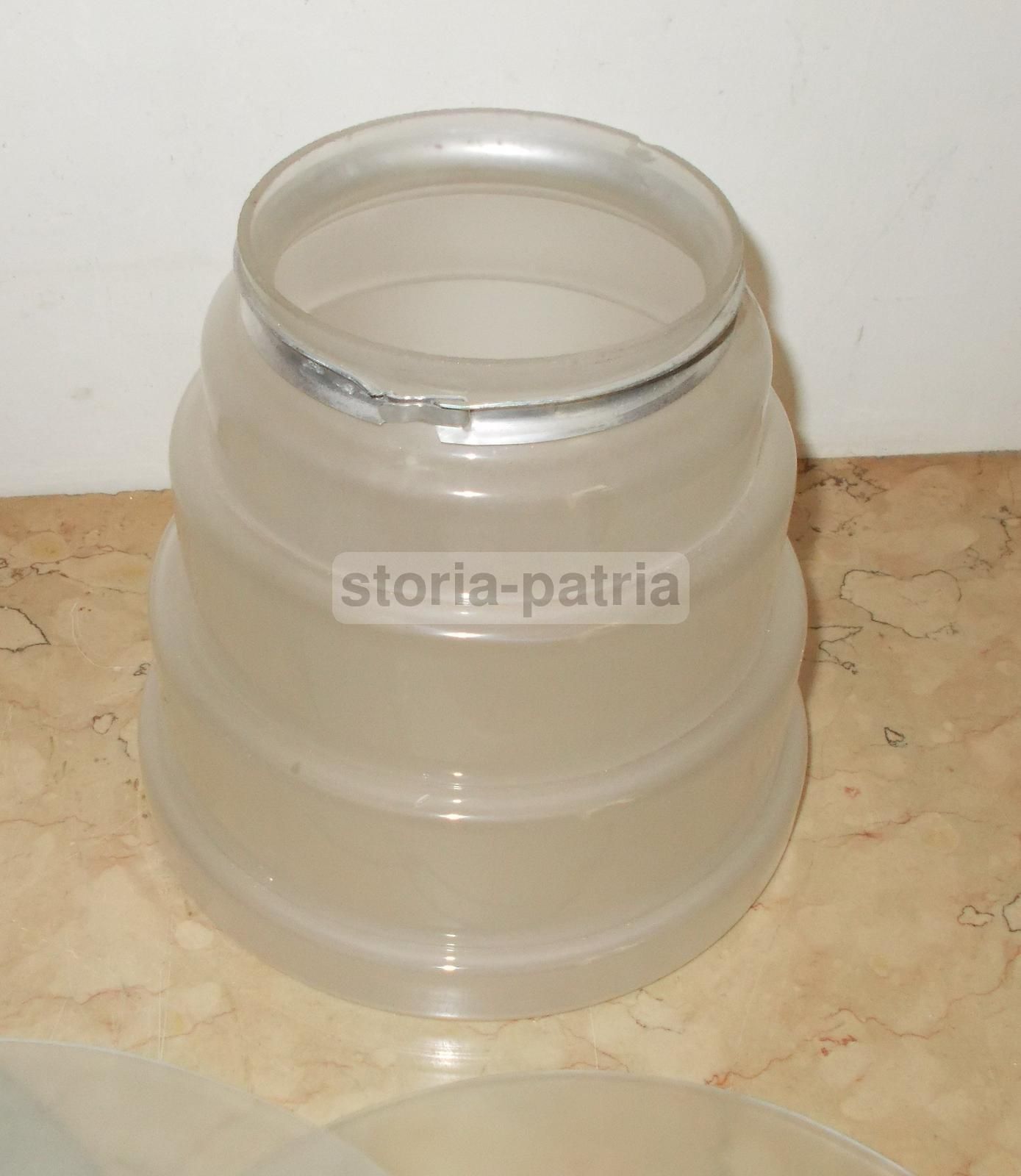 Lampadario Vintage Philips Anni '50 Con Vetri Attribuibili A Louis Kalff