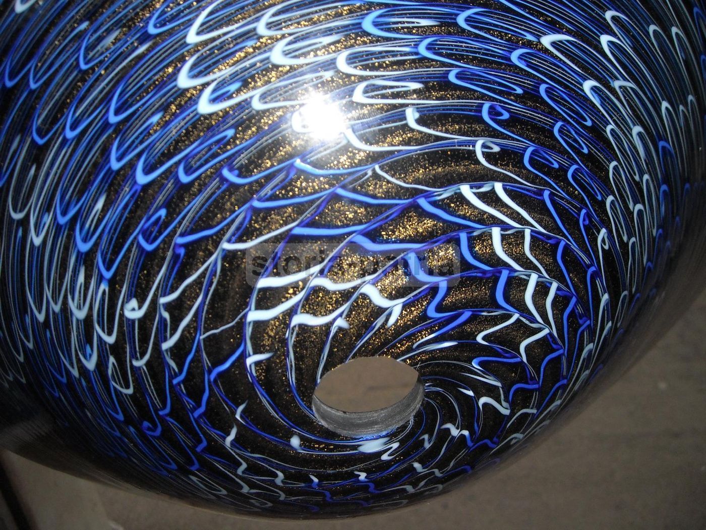 Lampada Da Pavimento In Vetro Di Murano Design Anni '70 '80
