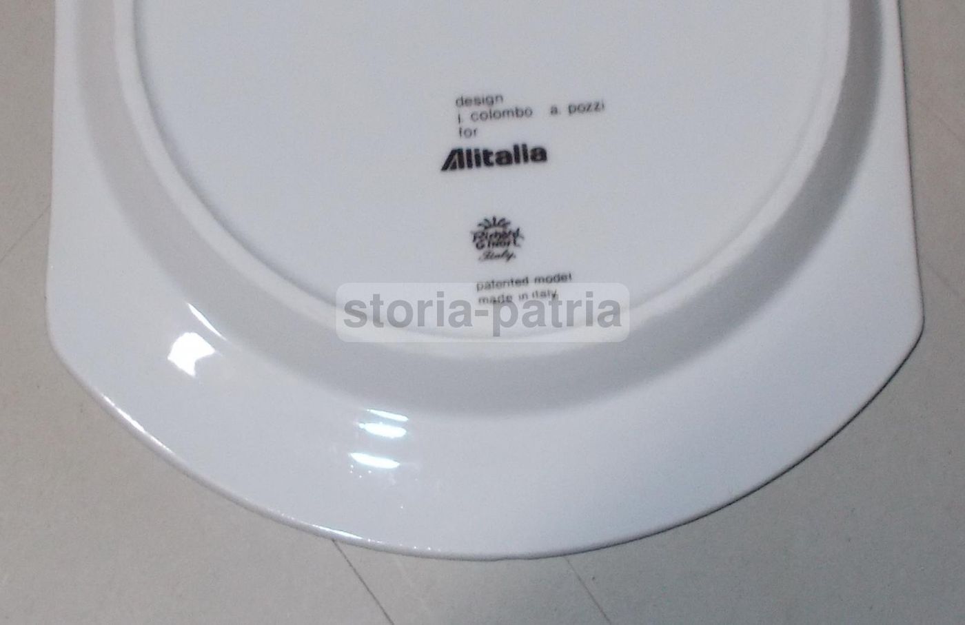 Piatto Alitalia Richard Ginori, Design Joe Colombo E Ambrogio Pozzi, Anni '70 '80