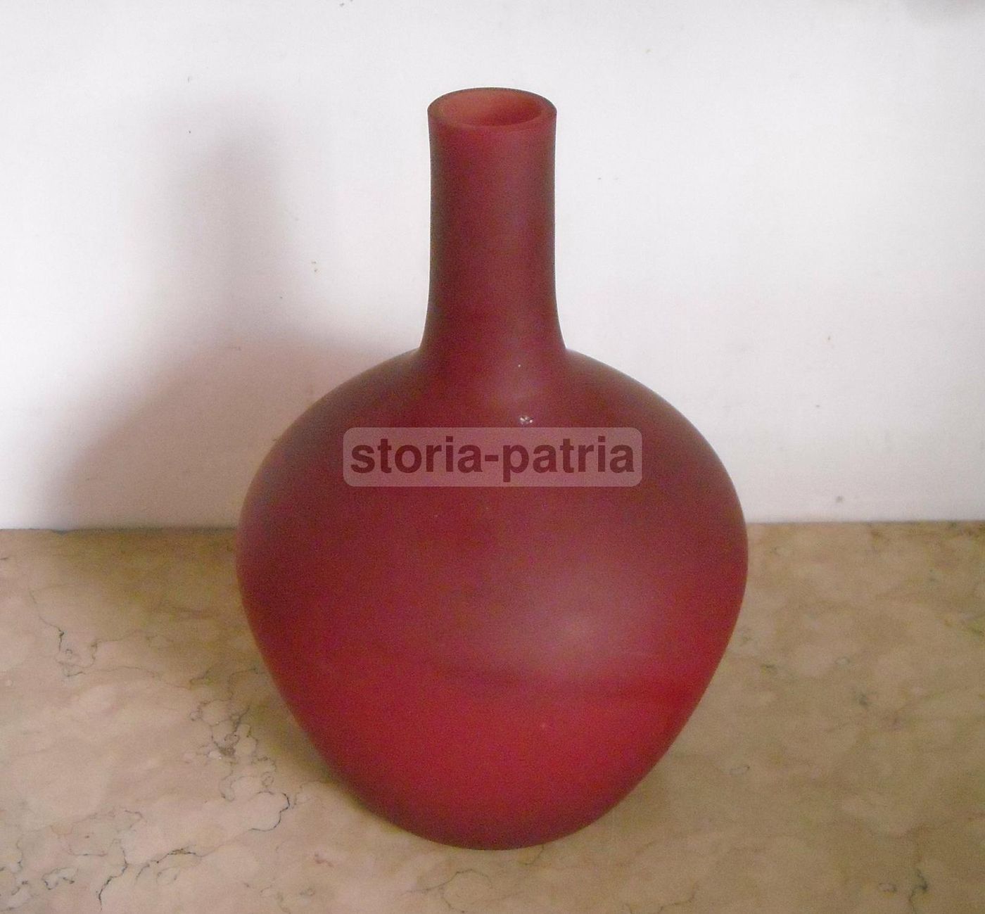 Boccia In Vetro Amaranto Murano, Anni '50 '60