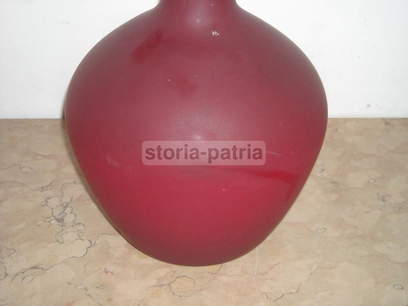 Boccia In Vetro Amaranto Murano, Anni '50 '60