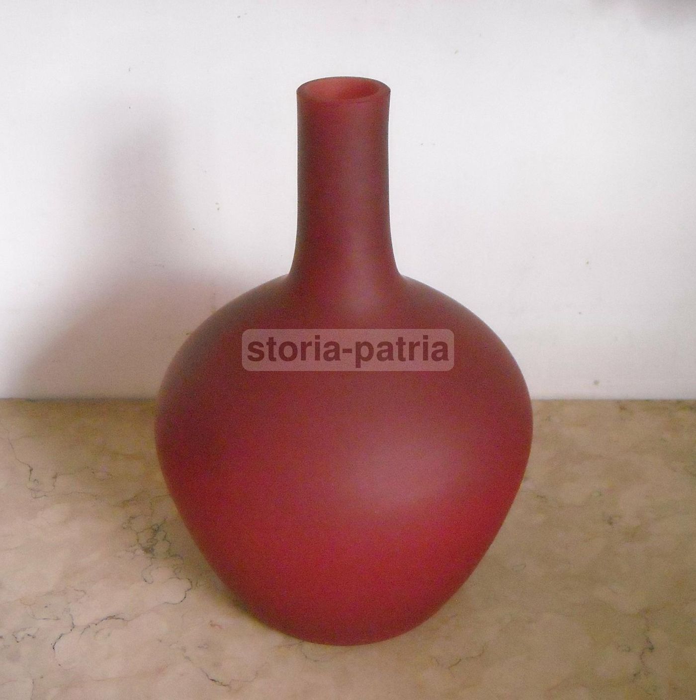 Boccia In Vetro Amaranto Murano, Anni '50 '60