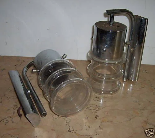 Pair of Vintage Wall Sconces in Chromed Metal and Glass, 1960s-1970s