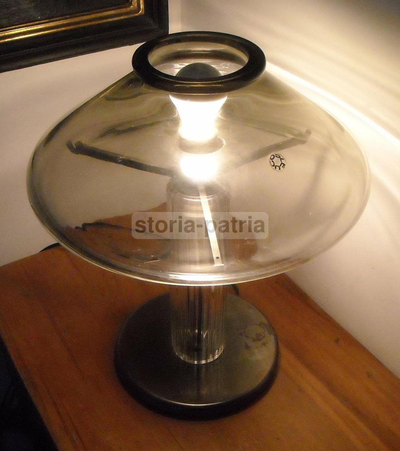 Lampada Da Tavolo Leucos, Vetro Di Murano, Anni '60 '70
