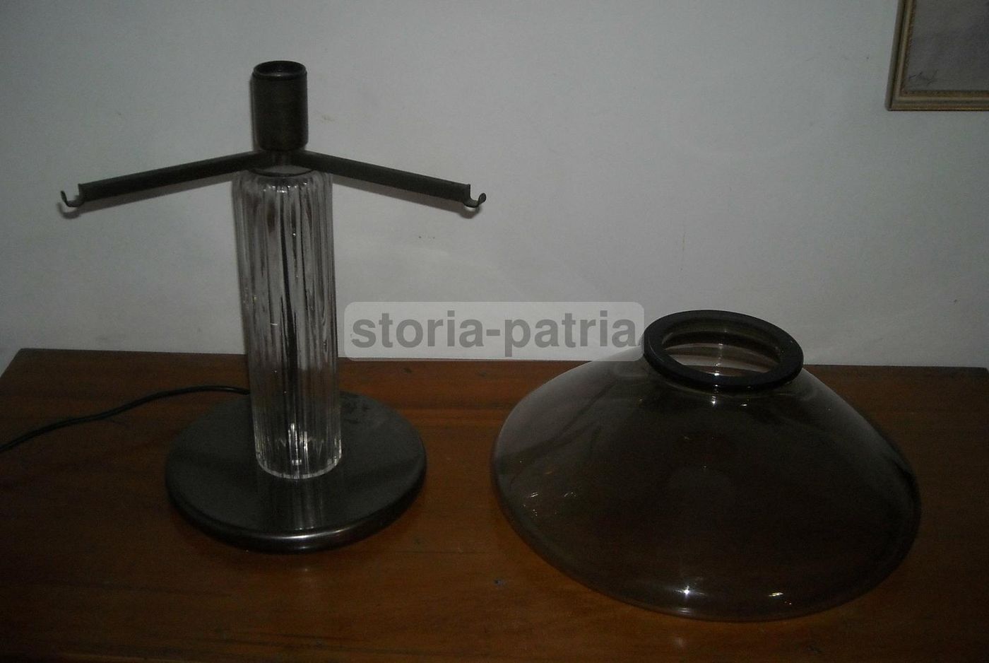 Lampada Da Tavolo Leucos, Vetro Di Murano, Anni '60 '70