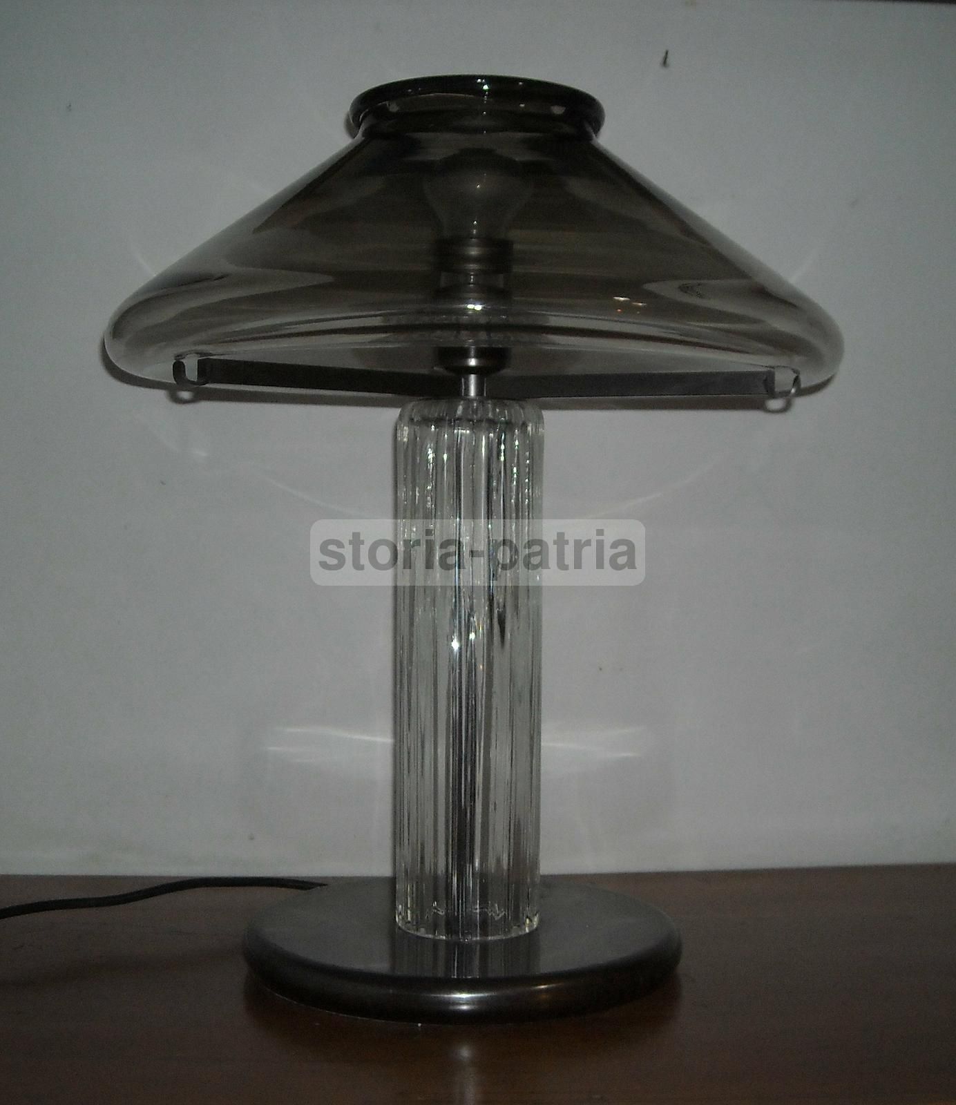 Lampada Da Tavolo Leucos, Vetro Di Murano, Anni '60 '70