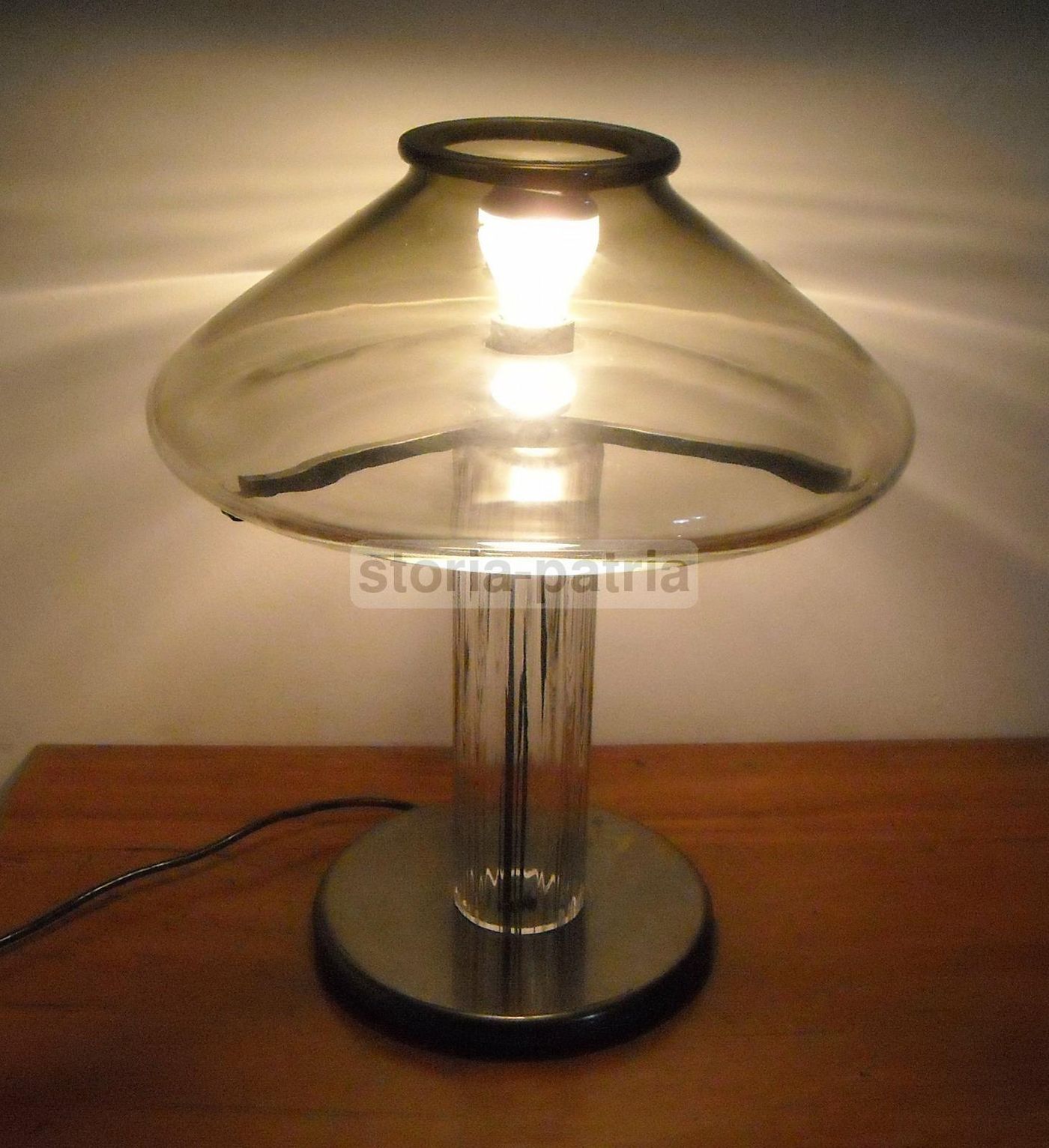 Lampada Da Tavolo Leucos, Vetro Di Murano, Anni '60 '70