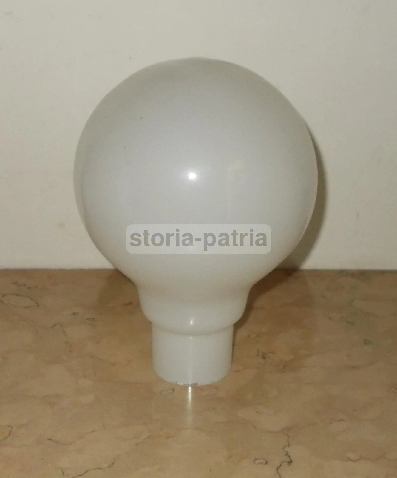 White Glass Cup for Vintage Lamp, 1950s-1970s