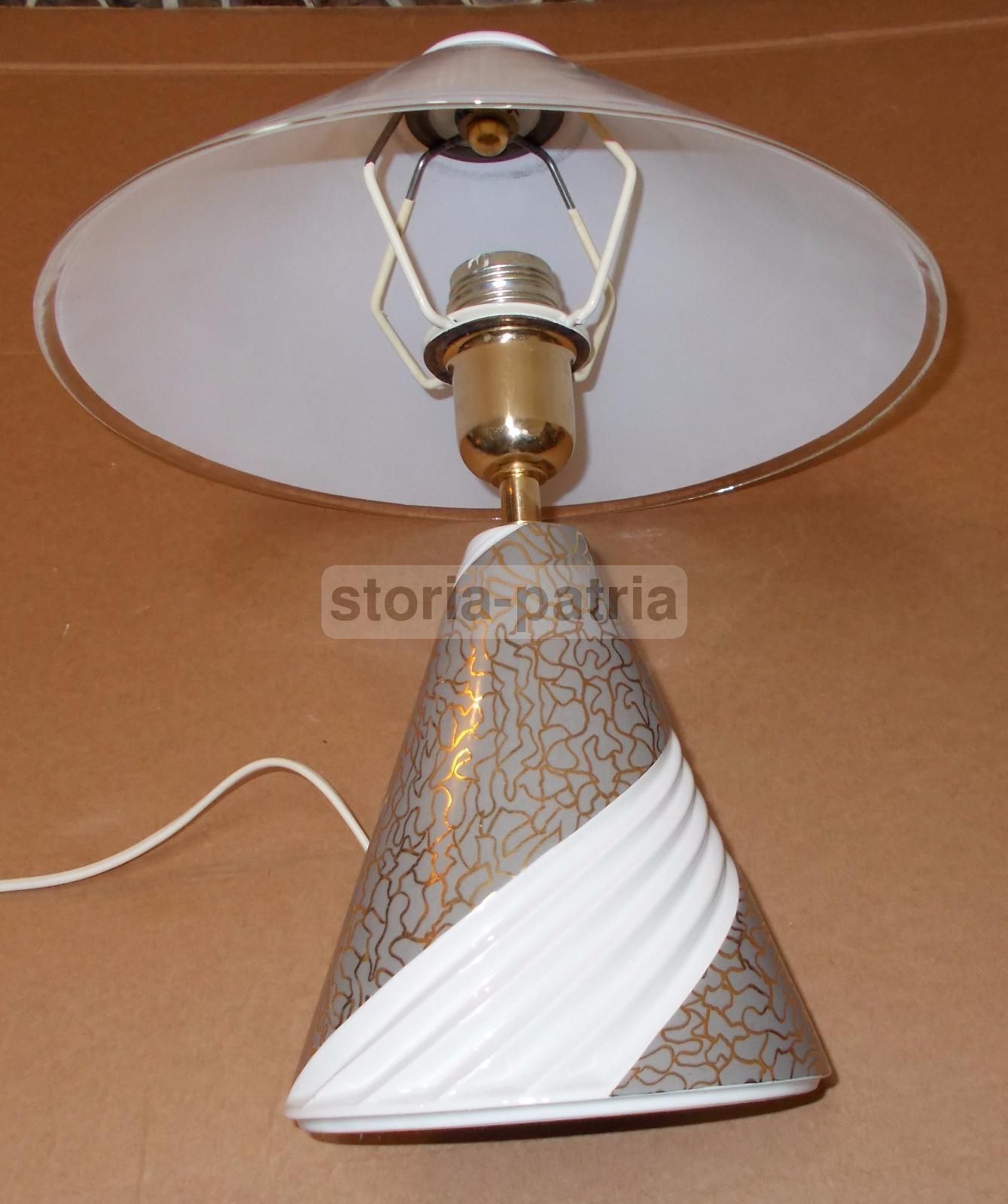 Lampada Da Tavolo Carpiè In Ceramica E Vetro, Nove (Vicenza)