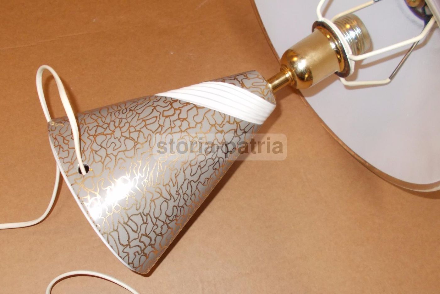 Lampada Da Tavolo Carpiè In Ceramica E Vetro, Nove (Vicenza)