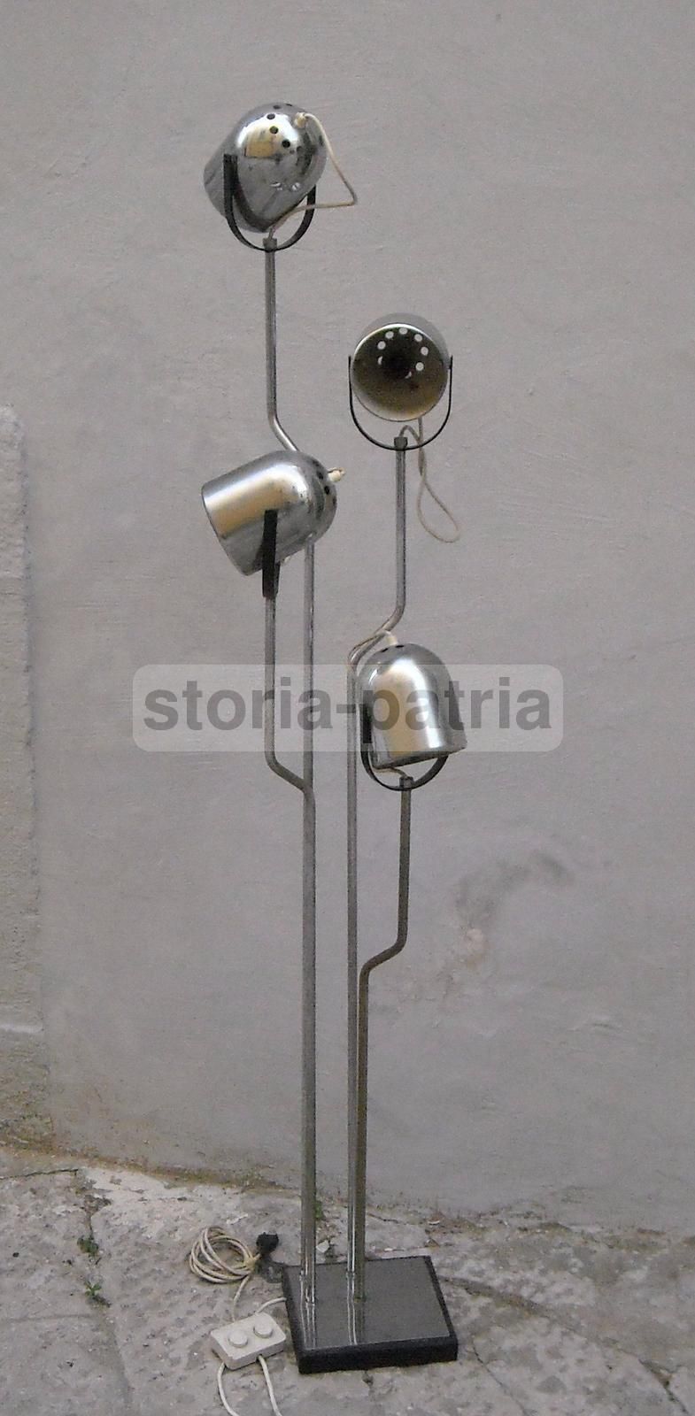 Lampada Piantana Reggiani, Anni '70, Design Italiano Modernariato