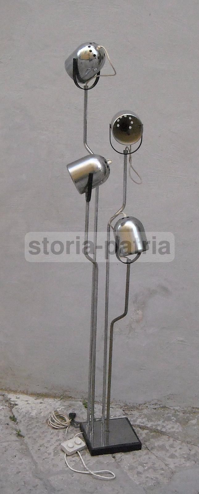 Lampada Piantana Reggiani, Anni '70, Design Italiano Modernariato