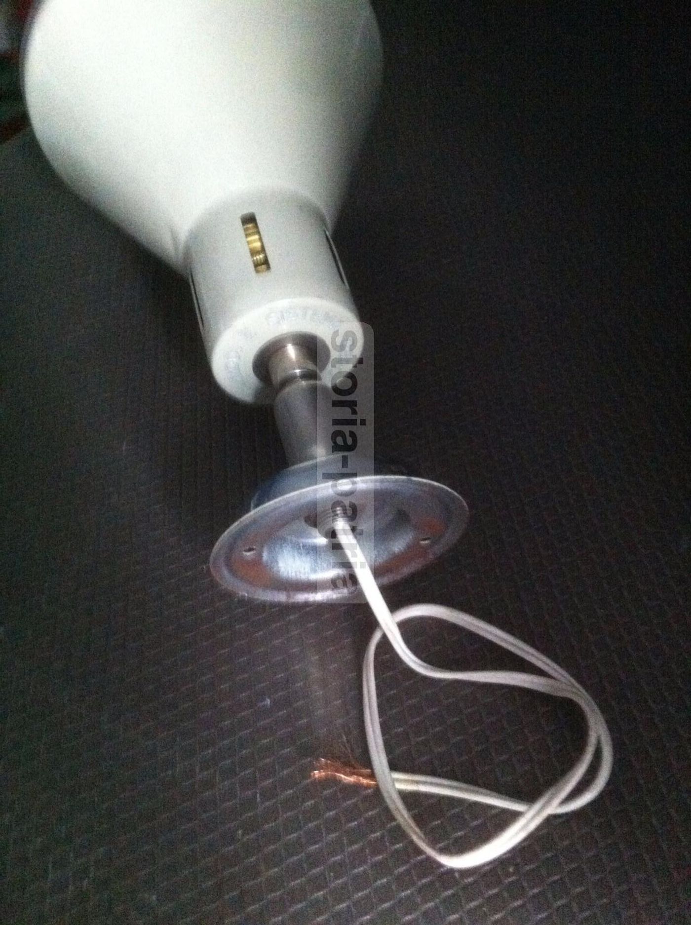 Coppia Faretti Vintage Anni '60 '70 Bianco Nero Modernariato
