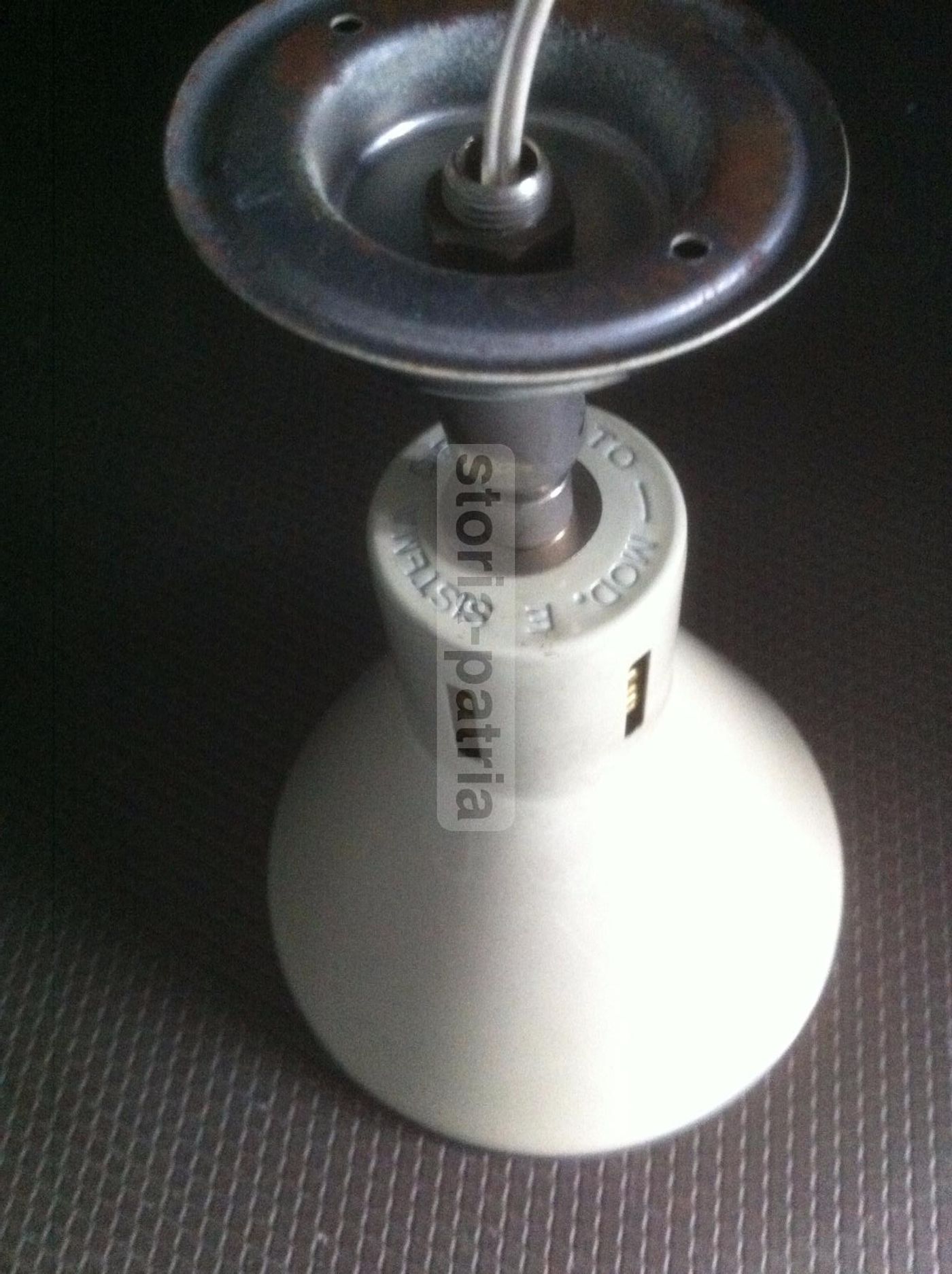 Coppia Faretti Vintage Anni '60 '70 Bianco Nero Modernariato
