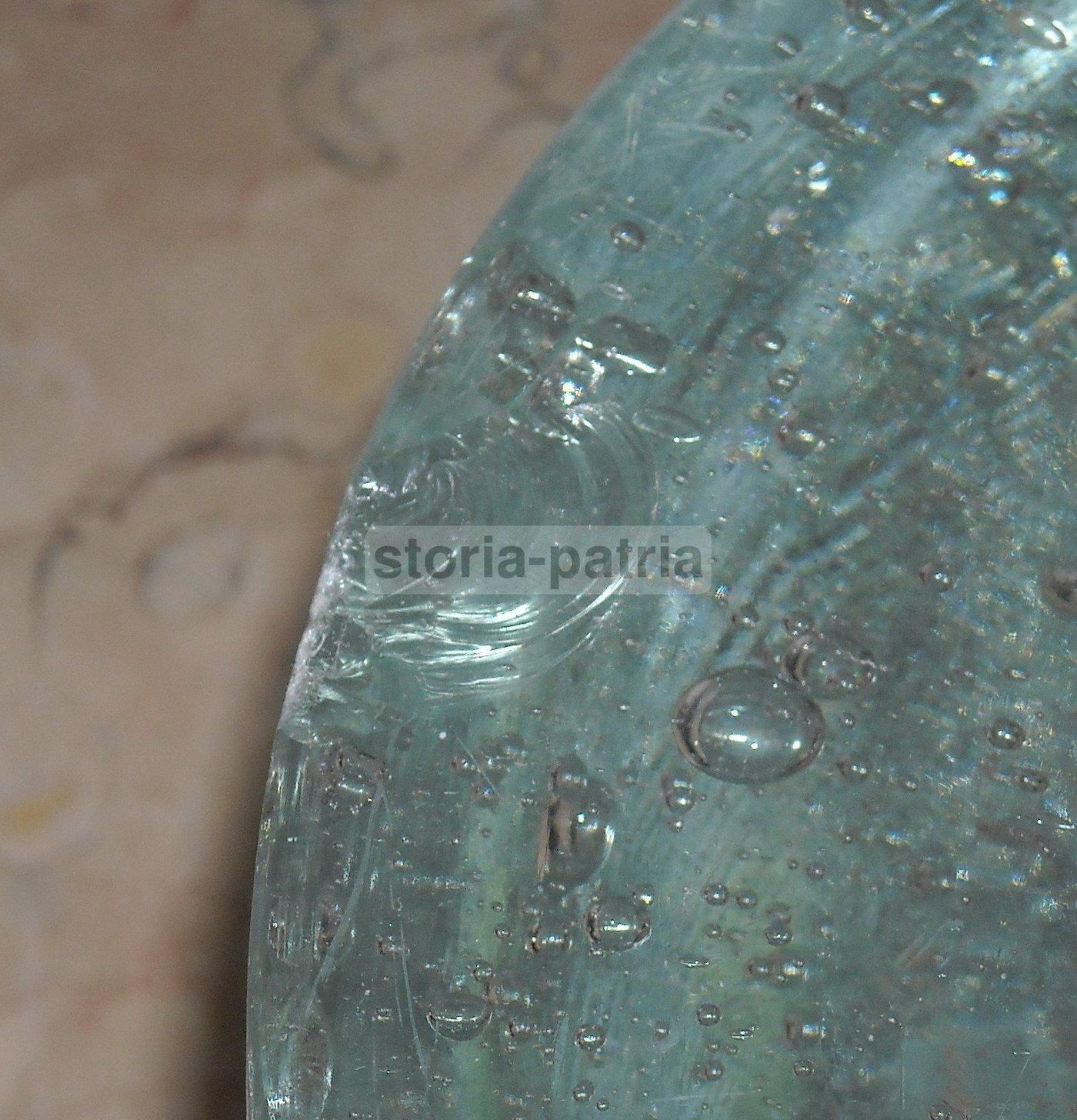 Lampada Sferica Vintage In Vetro Massiccio E Metallo Cromato, Anni '70