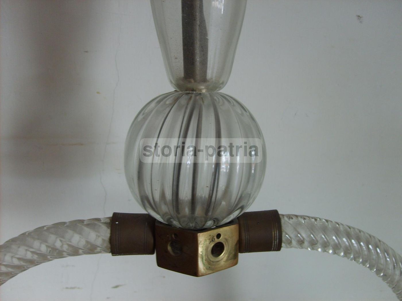 Lampadario A Sospensione In Vetro Di Murano, Anni '30