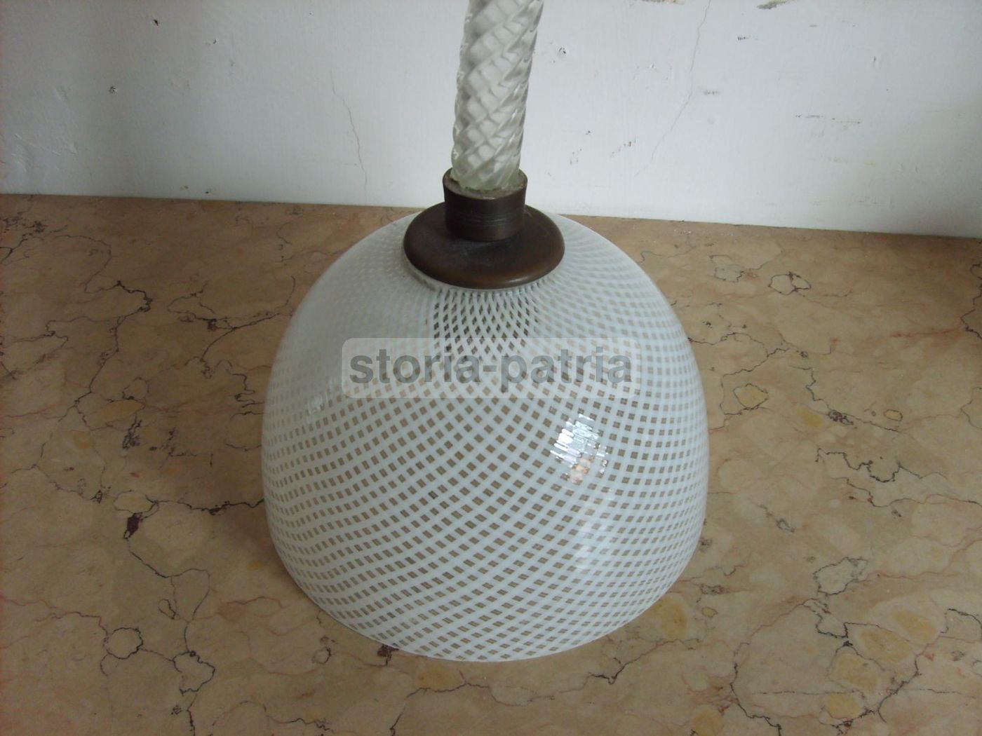 Lampadario A Sospensione In Vetro Di Murano, Anni '30