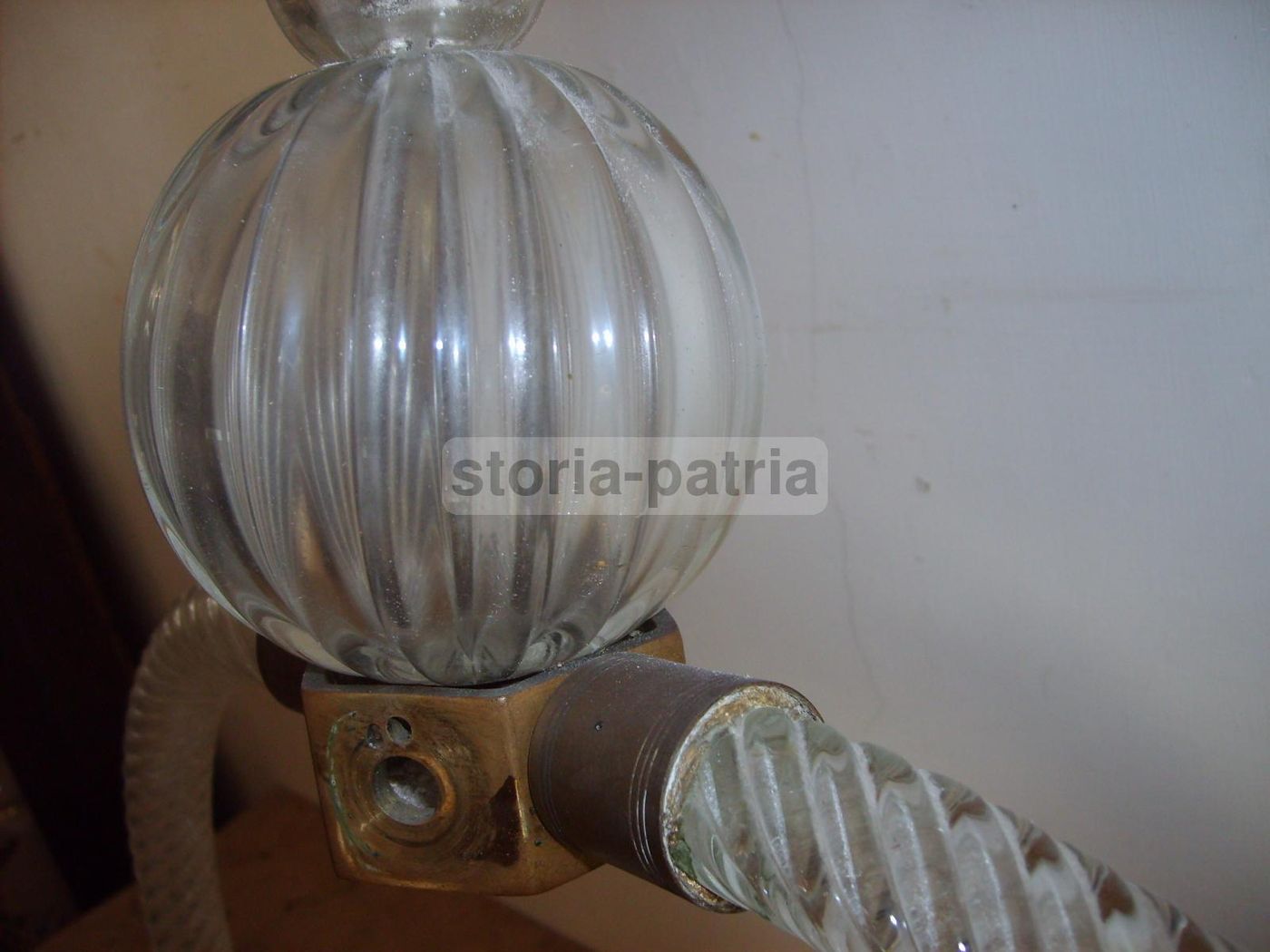 Lampadario A Sospensione In Vetro Di Murano, Anni '30