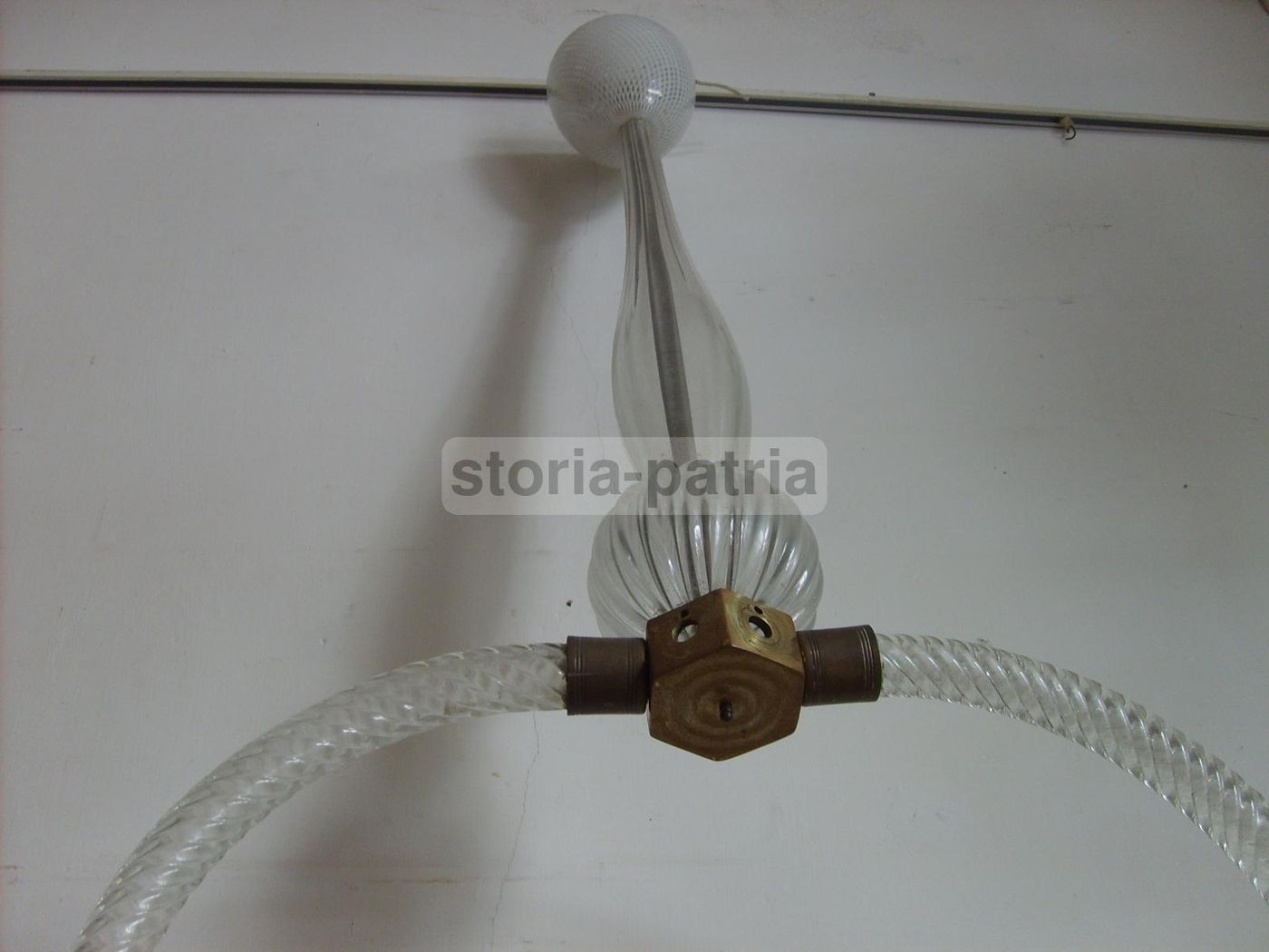 Lampadario A Sospensione In Vetro Di Murano, Anni '30