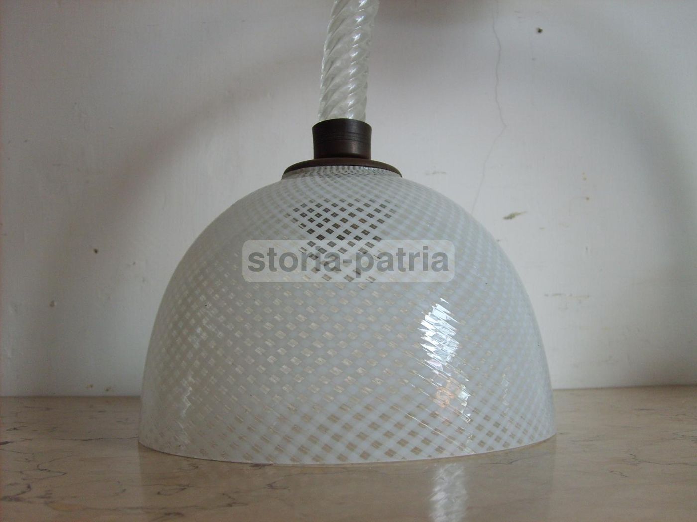 Lampadario A Sospensione In Vetro Di Murano, Anni '30