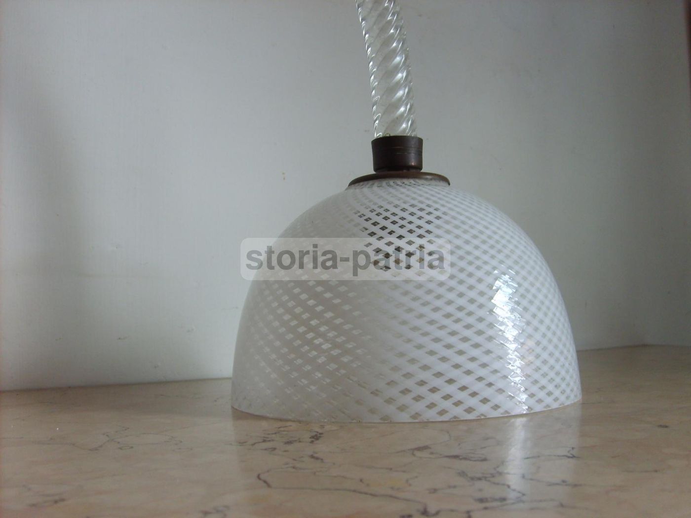 Lampadario A Sospensione In Vetro Di Murano, Anni '30