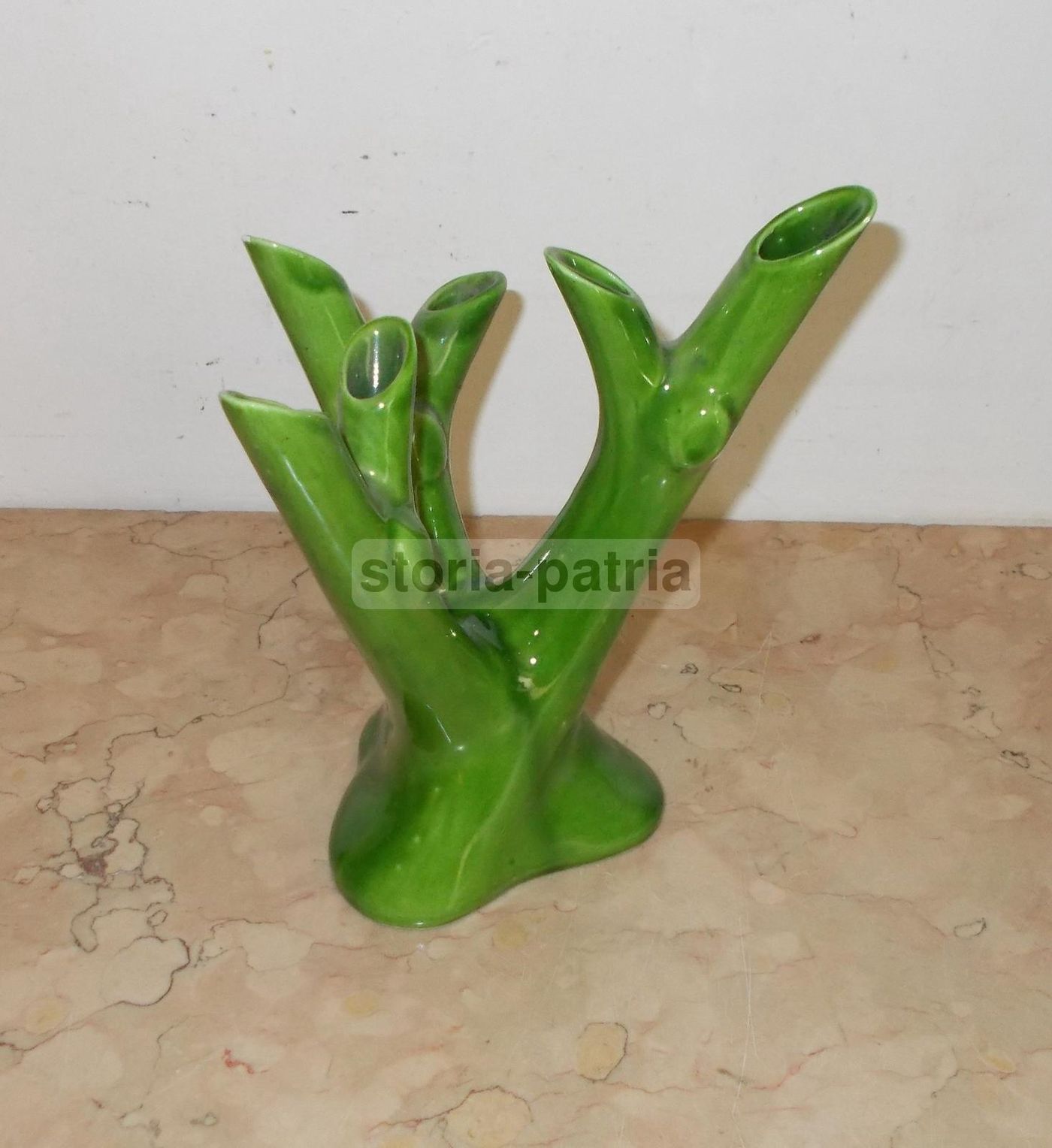 Vaso In Ceramica A Tronco d'Albero, Stile Andlovitz, 1930 1950