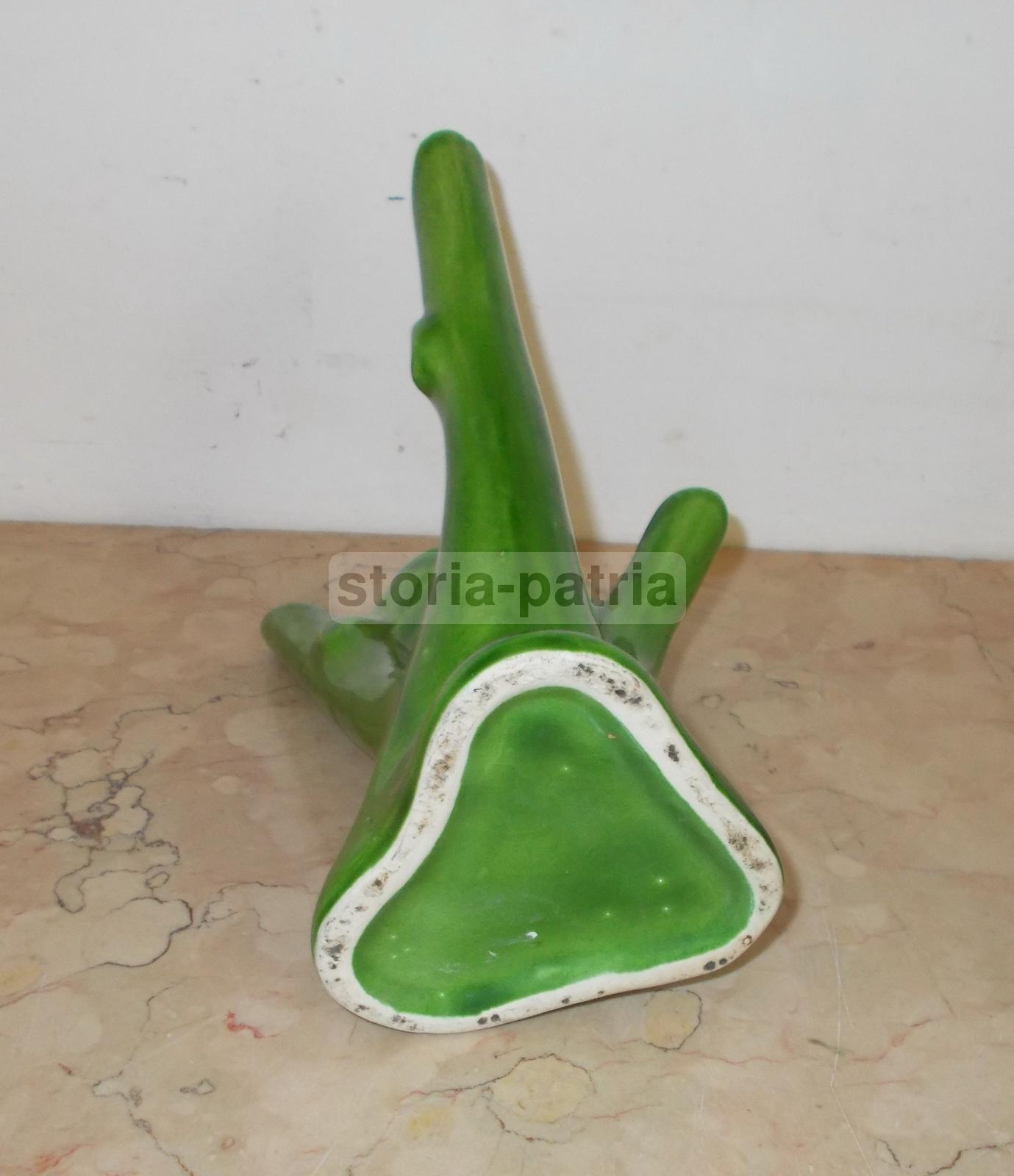 Vaso In Ceramica A Tronco d'Albero, Stile Andlovitz, 1930 1950