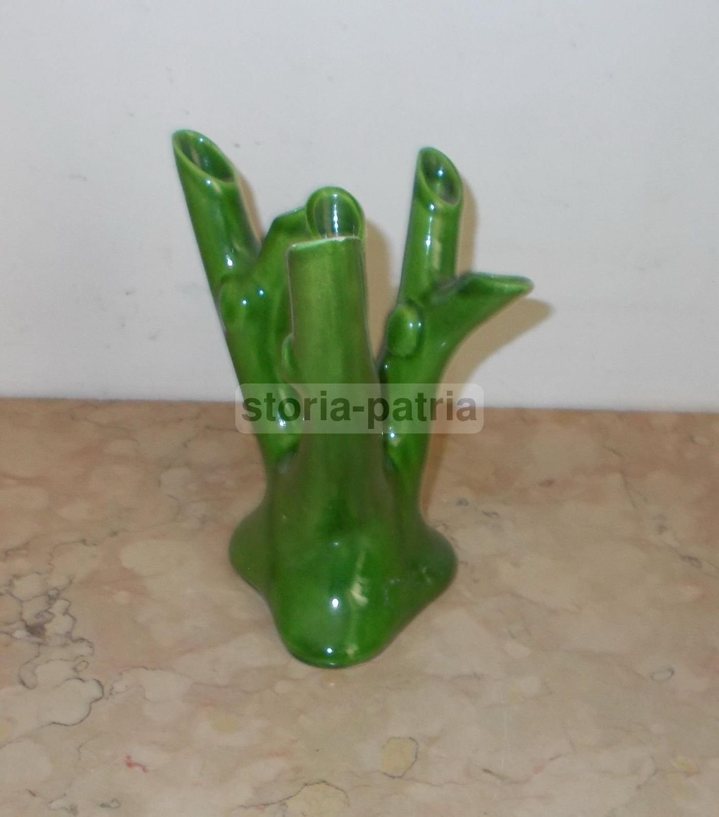 Vaso In Ceramica A Tronco d'Albero, Stile Andlovitz, 1930 1950